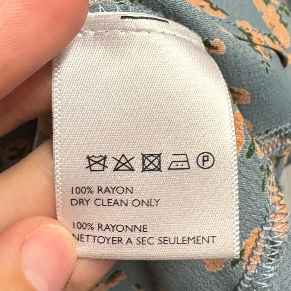 Free People Floral Wrap Mini Dress W/ Ruffles Size Small - Picture 4 of 5